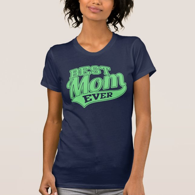 Bäst för mamma SuperMom någonsin Tee Shirt (Framsida)