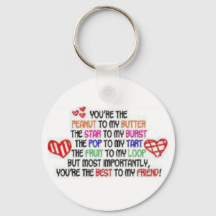 bäst för min vän nyckelring