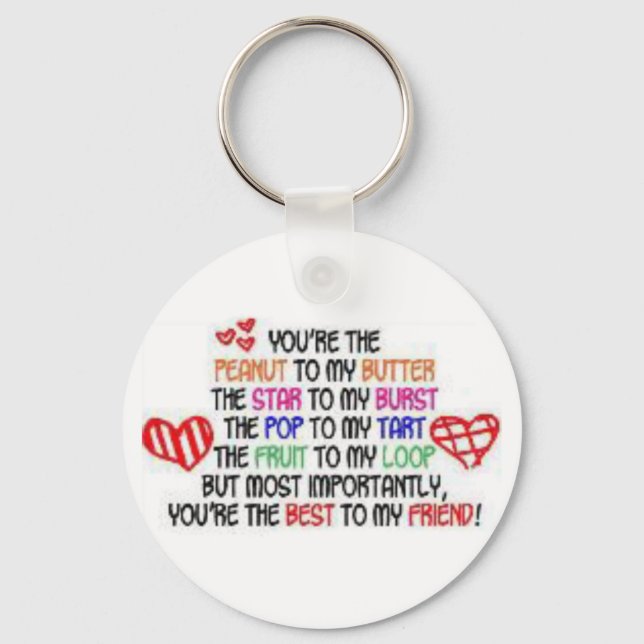 bäst för min vän nyckelring (Framsida)