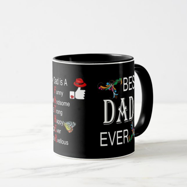 Bäst för pappa mugg någonsin - fars daggåvor - (Framsida höger)