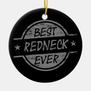 Bäst för Redneck grått någonsin Julgransprydnad Keramik