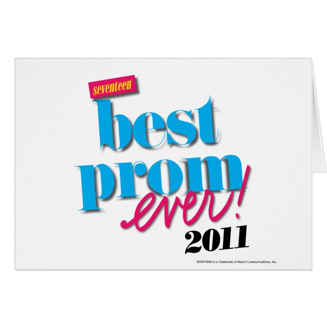 Bäst för studentbal Aqua någonsin - Hälsningskort (Framsidan Horizontal)