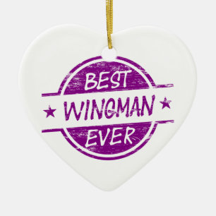 Bäst för Wingman lilor någonsin Julgransprydnad Keramik