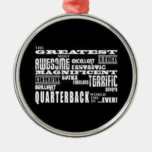 Bäst fotbollQuarterbacks: Mest underbar Julgransprydnad Metall