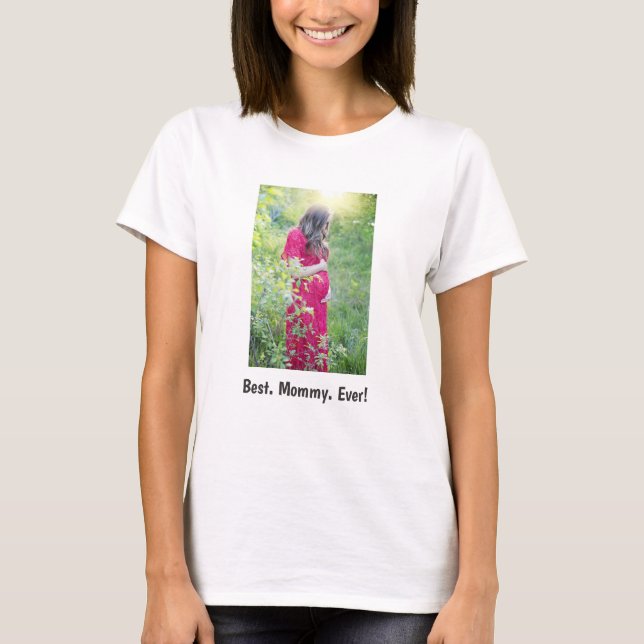 Bäst. Framtida Mamma. Aldrig! Family Photo T-Shirt (Framsida)