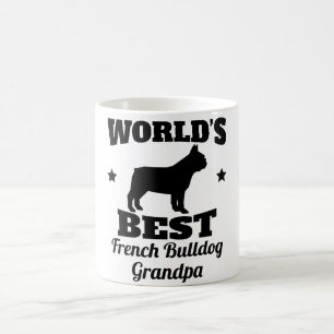 Bäst fransk bulldoggmorfar för världar kaffemugg