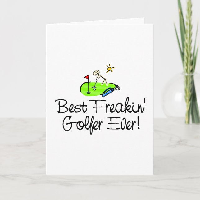 Bäst Freakin golfare någonsin (1) Kort (Framsida)