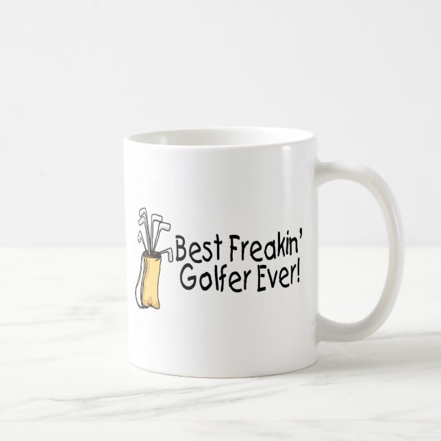 Bäst Freakin golfare någonsin 2 Kaffemugg (Höger)