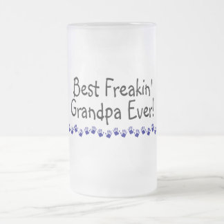 Bäst Freakin morfar någonsin Frostat Ölglas