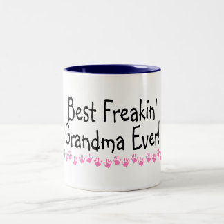 Bäst Freakin mormor någonsin Två-Tonad Mugg
