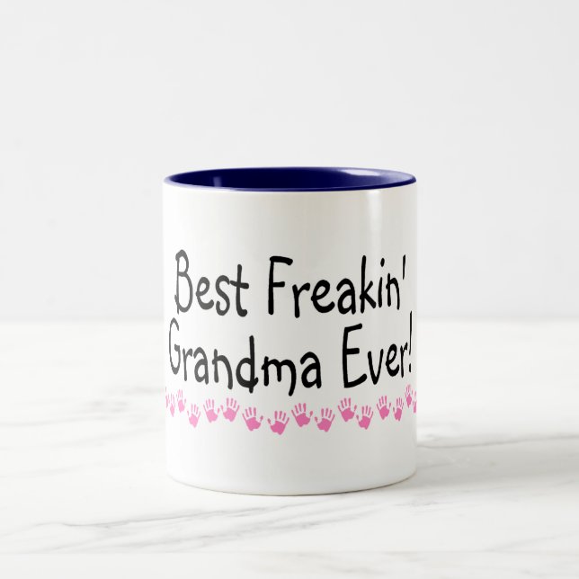 Bäst Freakin mormor någonsin Två-Tonad Mugg (Center)