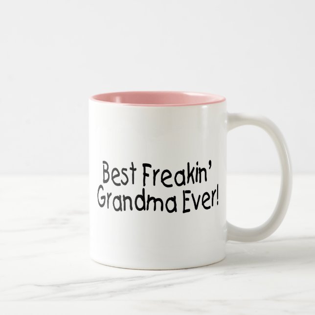 Bäst Freakin mormor någonsin Två-Tonad Mugg (Höger)