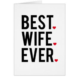 Bäst fru någonsin hälsningskort