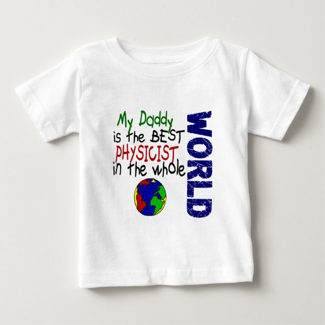 Bäst fysiker i värld 2 (pappan) tee shirt (Framsida)