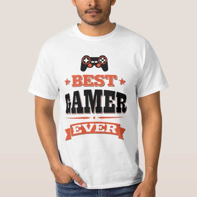 Bäst Gamer någonsin T-shirt (Framsida)