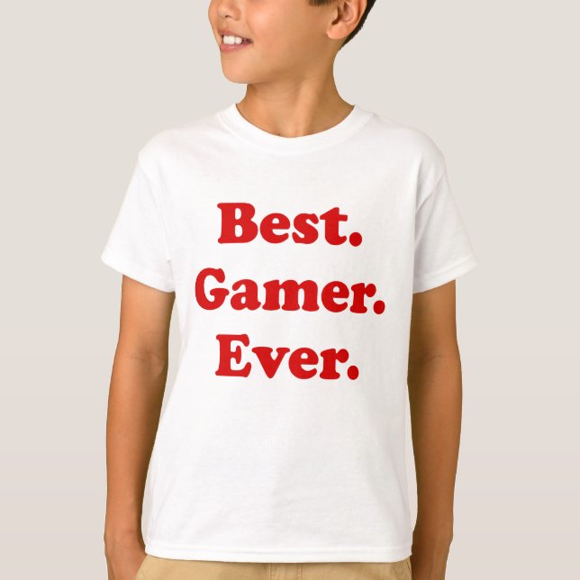 Bäst Gamer någonsin T-shirt (Framsida)