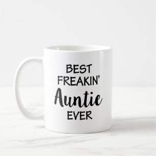 Bäst gåva för moster för Freakin Auntie Kaffe  Kaffemugg