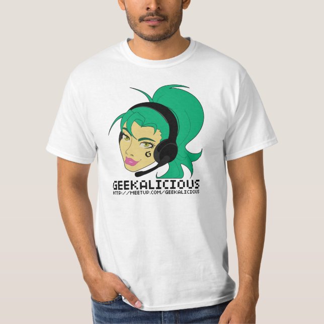 [Bäst] Geekalicious v3 skjorta, Tee (Framsida)