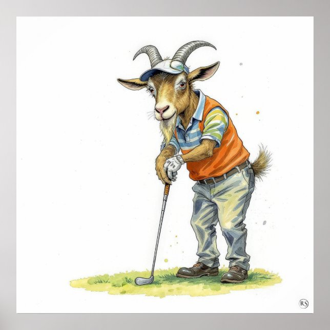 Bäst genom tiderna - Golf konsttryck Poster (Framsidan)
