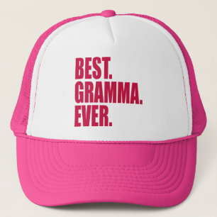Bäst. Gramma. Aldrig.(rosa) Keps
