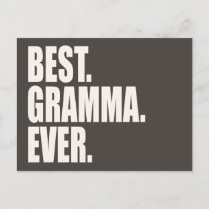 Bäst. Gramma. Aldrig. Vykort