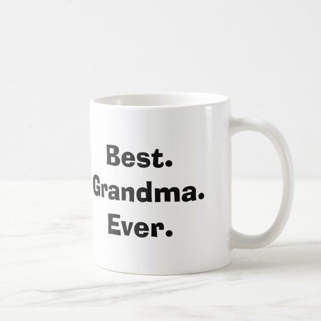 Bäst. GrandMa. Aldrig. Fotokaffe Mugg (Höger)