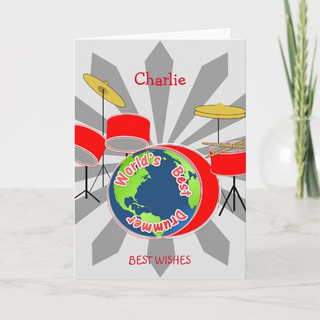 Bäst handelsresandepersonlig för världar kort (Framsida)