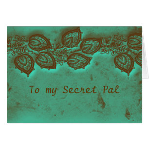 Bäst hemlig Pal Hälsningskort