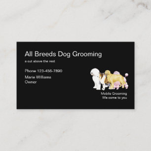 Bäst hund som ansar design visitkort