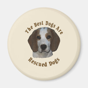 Bäst hundar räddas - beaglen magnet