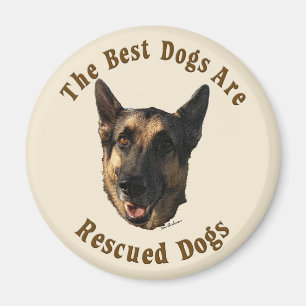 Bäst hundar räddas - den tyska herdehunden magnet