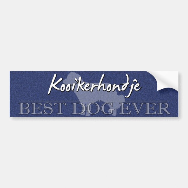 Bäst hundKooikerhondje bildekal (Framsidan)