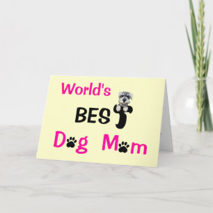 Bäst hundmamma kort