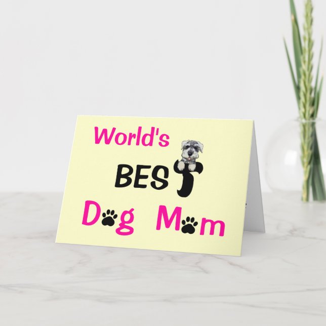 Bäst hundmamma kort (Framsida)
