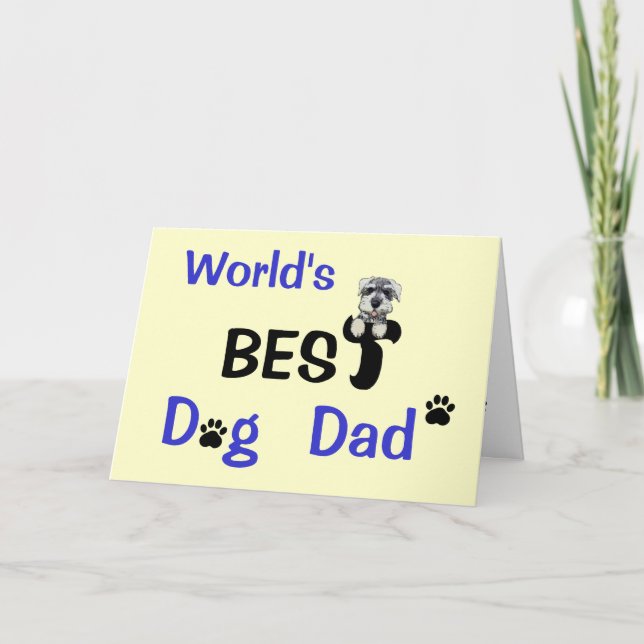 Bäst hundpappa kort (Framsida)