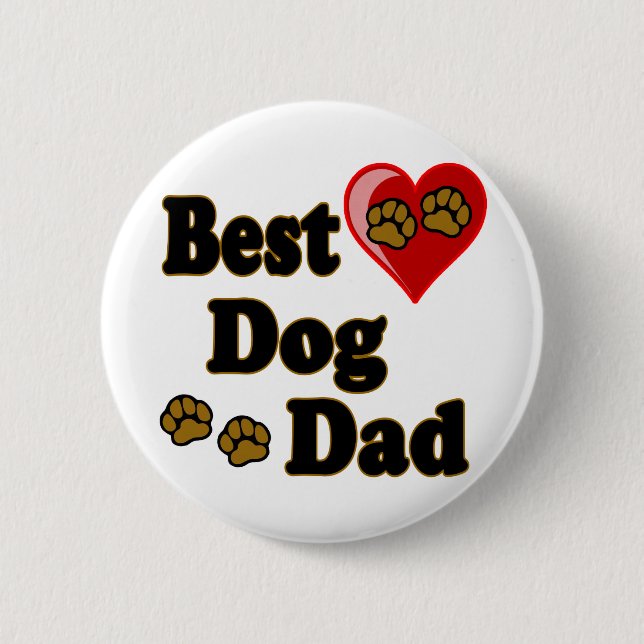 Bäst hundpappaMerchandise Knapp (Framsida)