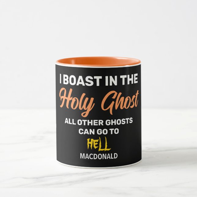 BAST I HELIGAN GHOST Christian Halloween Mugg (Center)