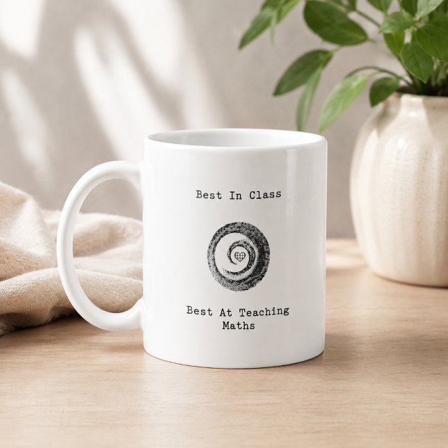 Bäst i klassen på att lära ut matematik med excell kaffemugg (Skapare uppladdad)