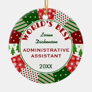 Bäst julgåva för Admin Asst Julgransprydnad Keramik