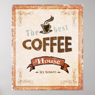 Bäst kaffehus i Town Poster