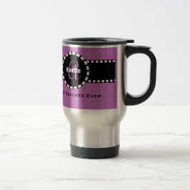 Bäst kända LILOR V06 för för LÄRAREMonogram och Resemugg