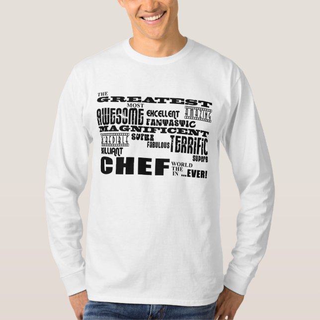 Bäst kockfödelsedagar: Mest underbar kock Tee Shirt (Framsida)