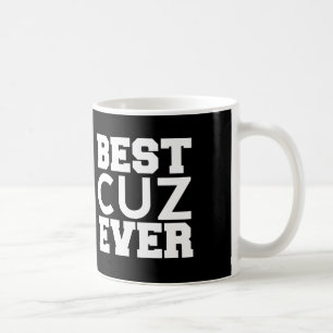 Bäst KUSIN någonsin svartvit modern A07 Kaffemugg