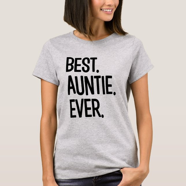 Bäst kvinna för Auntie Någonsin rolig skjorta för T Shirt (Framsida)