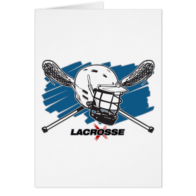 Bäst Lacrosse Hälsningskort (Framsidan)