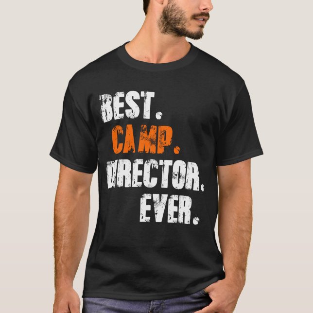 Bäst lägerdirektör någonsin - Vinyage T Shirt (Framsida)