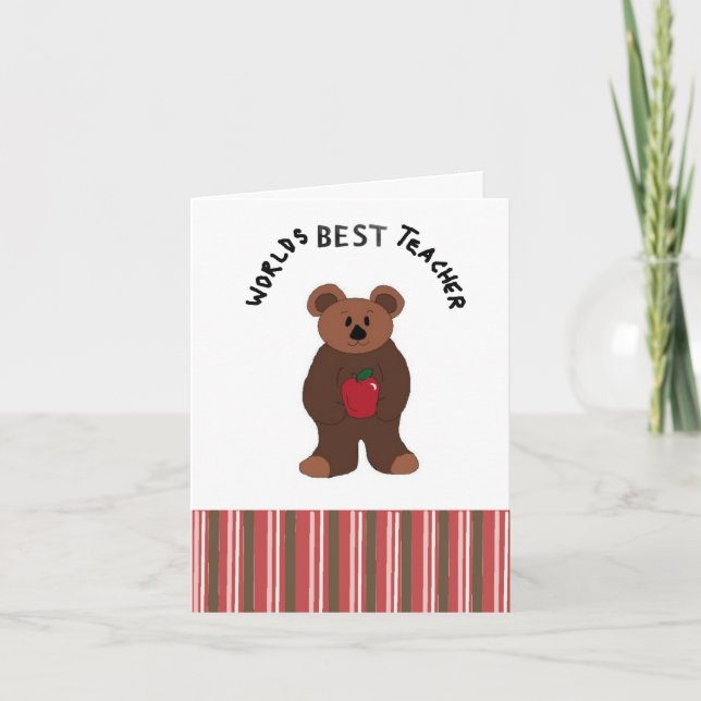 Bäst lärare för världar helgkort (Framsida)