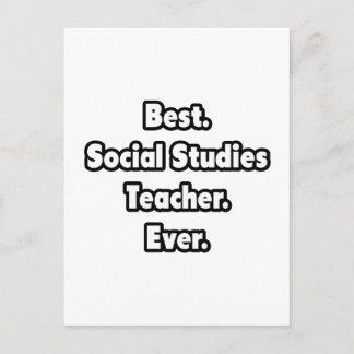 Bäst. Lärare i social. Aldrig. Vykort