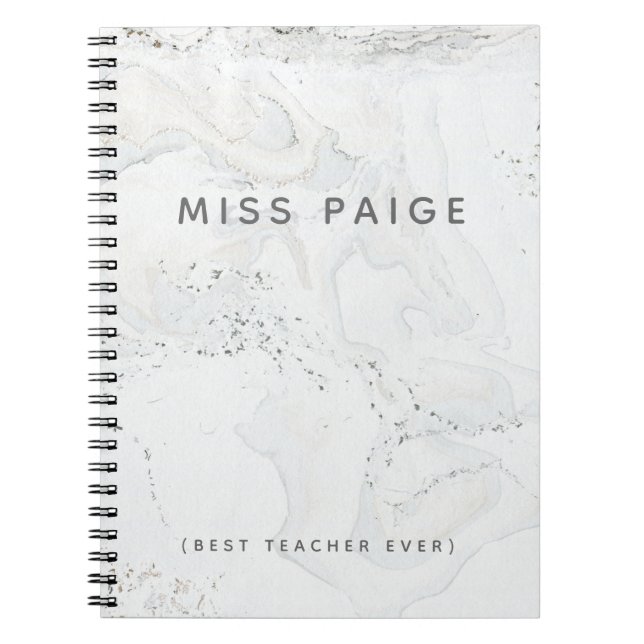 (BÄST LÄRARE NÅGONSIN) ANTECKNINGSBOK MED SPIRAL (Framsidan)