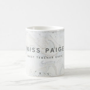(BÄST LÄRARE NÅGONSIN) MARMOR KAFFEMUGG